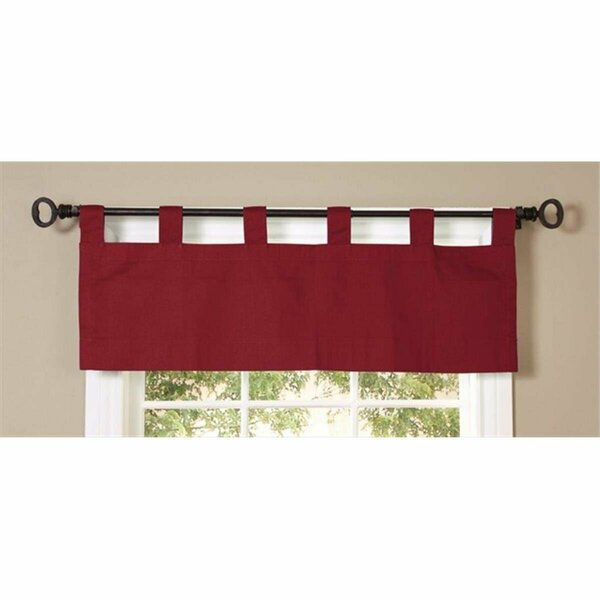 Commonwealth Home Fashions Thermalogic Insulated Solid Color Tab Top Valance, Burgundy 70292-438-803-15
